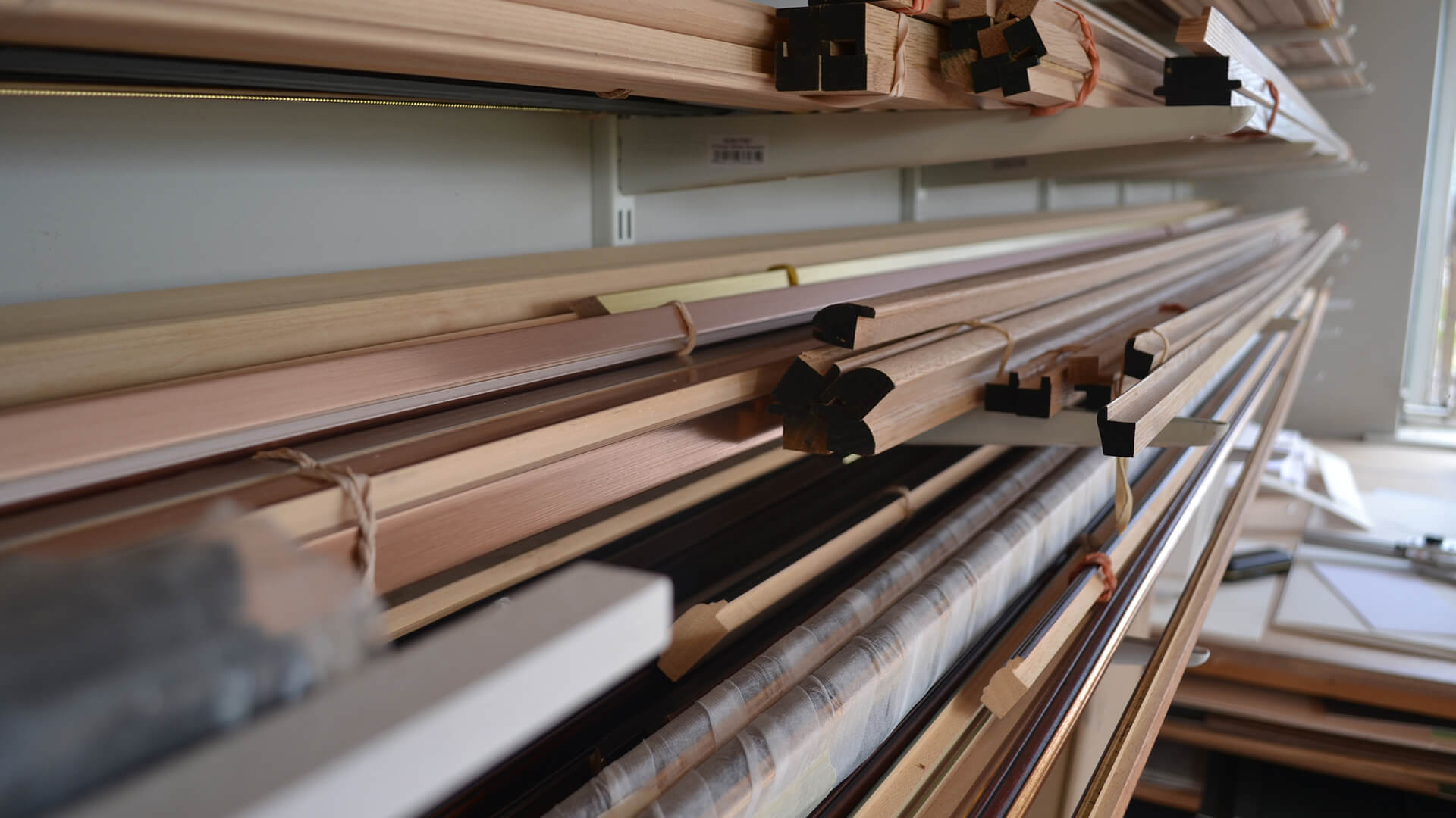 Mouldings and timber stocked at the Alnwick studio